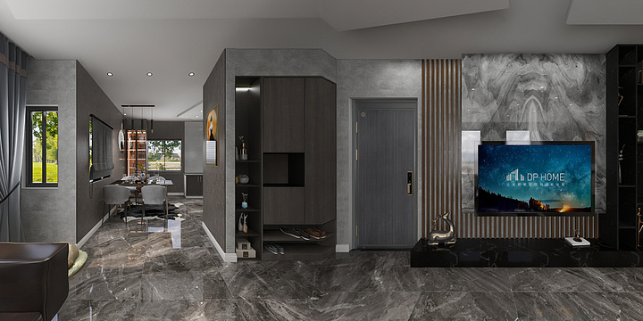 晟博装饰姜Daria-瑞和园89.50㎡B户型3室2厅1卫-装修设计方案