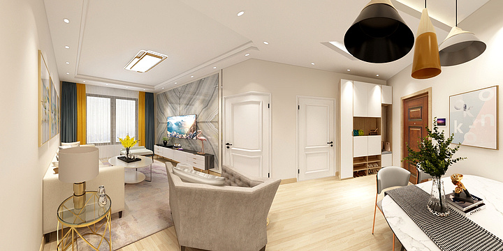 高端设计师李佳男-建新丽景-装修设计方案