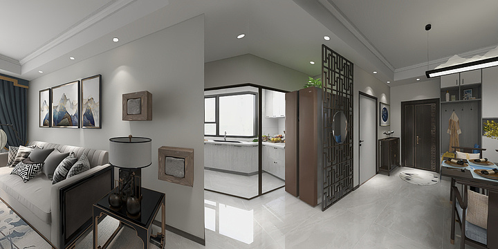 AA知一-华发三期新中式-装修设计方案