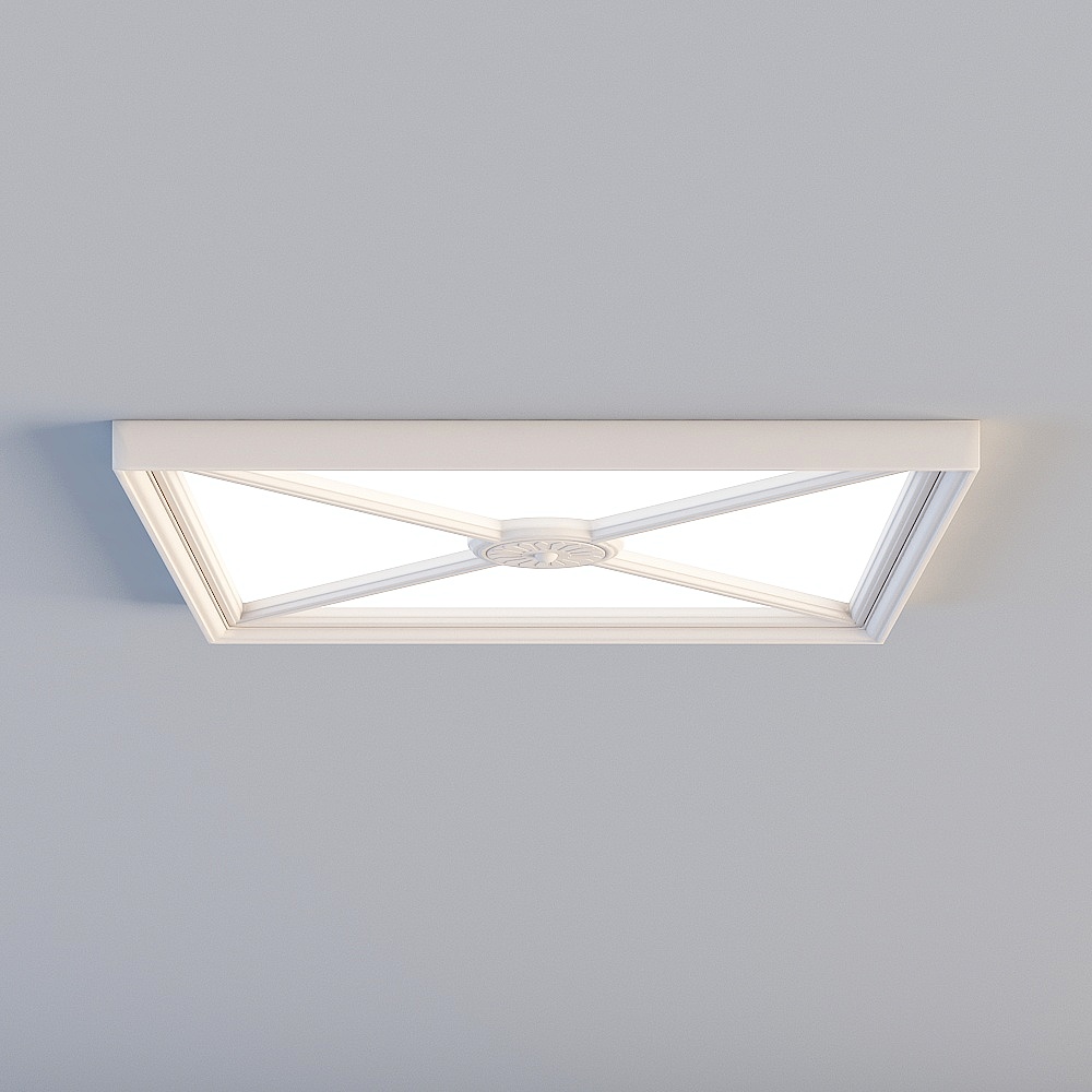 金澜之家-灯具-JLD30-011（高边香槟色花格灯）300x3003D模型