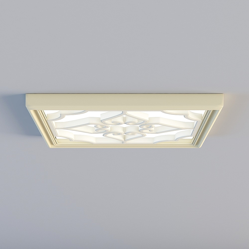 金澜之家-灯具-JLD30-016（LED茶韵花格灯）300x3003D模型