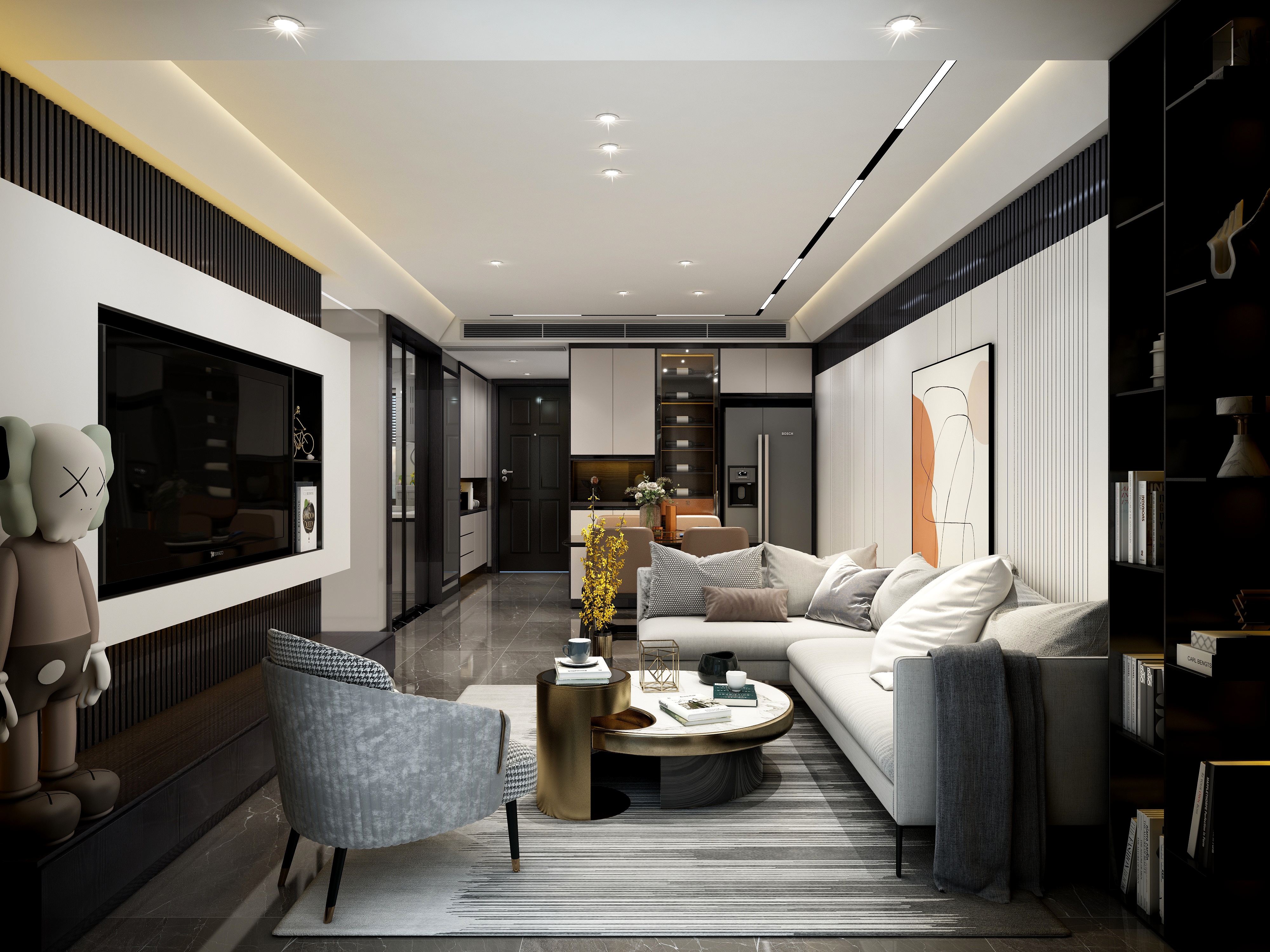 至简名设一钱春-【烟花易冷】118平精装修装修效果图