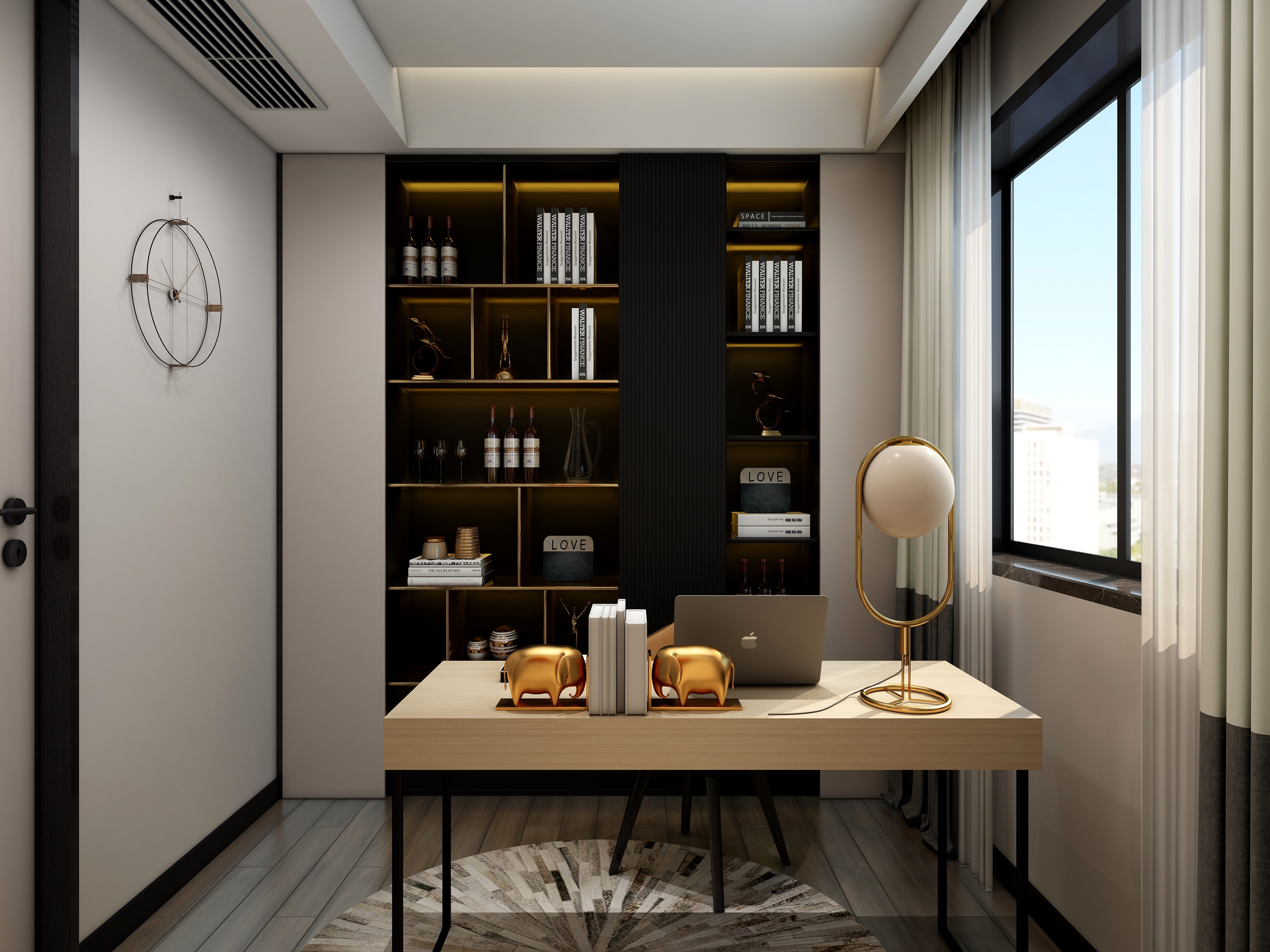 至简名设一钱春-【烟花易冷】118平精装修装修效果图