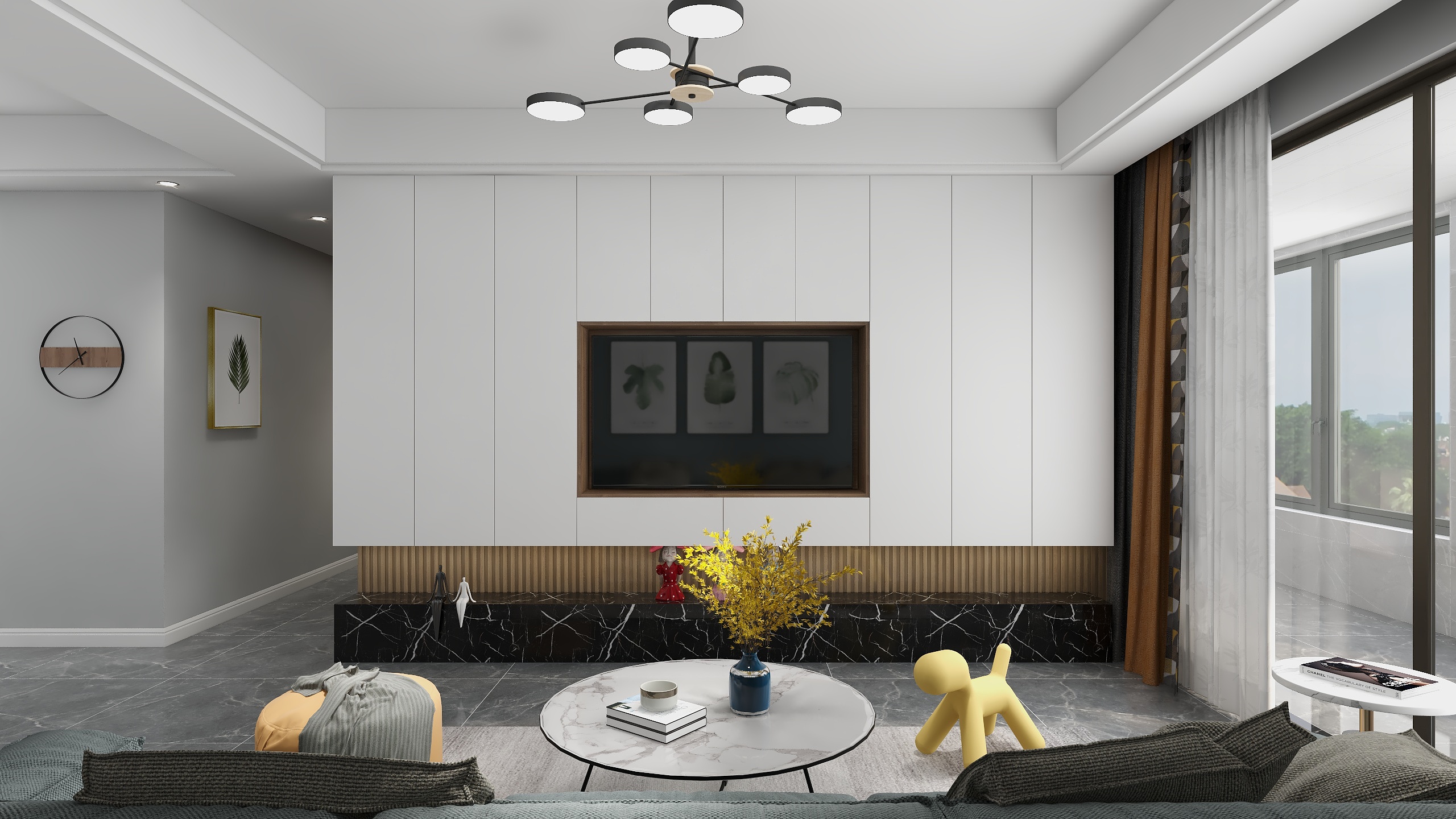 石禾空间设计-明发120方北欧三居-装修设计方案