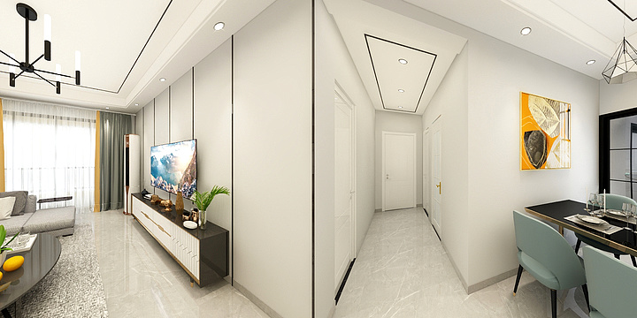 谷子简装-Jason-钦州天骄御景黄总雅居-装修设计方案