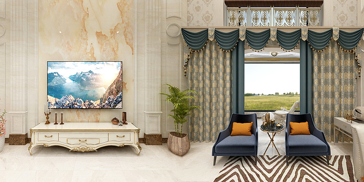 王顺东-欧式二层别墅-装修设计方案