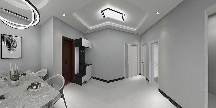 靓空间装饰-靓空间装饰公司中超100㎡-装修设计方案