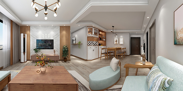 柏壹空间设计-老派印象-装修设计方案