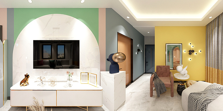 淡陌丶-瑞和园-悦己·多彩-装修设计方案