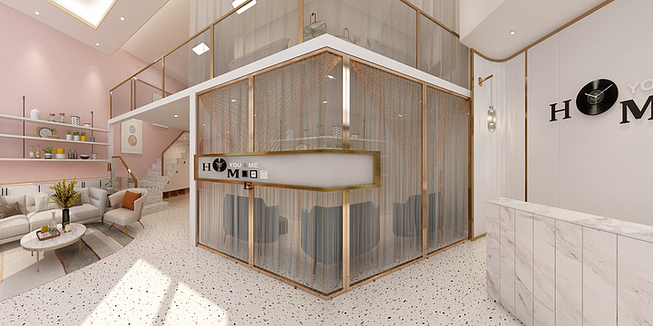 乐宅空间设计-美容美甲店-装修设计方案