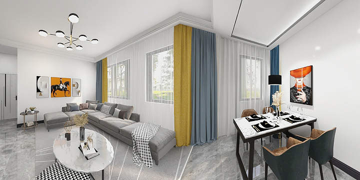 雪之梅-瑞和园89.50㎡B户型3室2厅1卫-装修设计方案