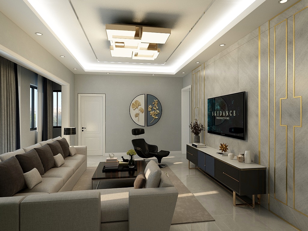 思蓝设计-瑞和园89.50㎡B户型3室2厅1卫-装修设计方案