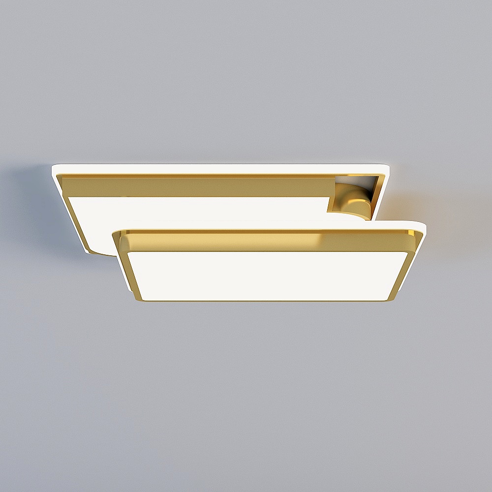 现代金属吸顶灯13D模型