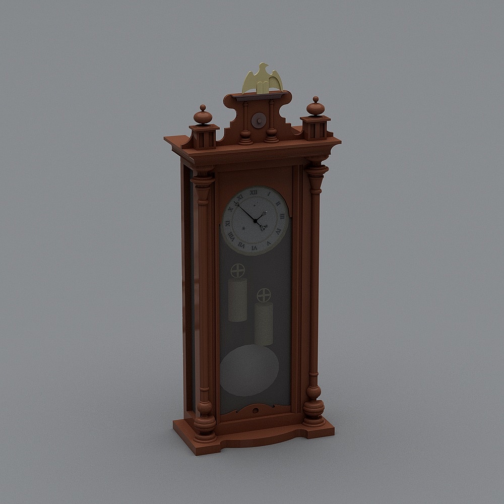 座钟3D模型