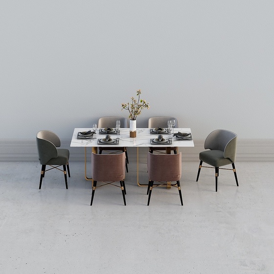 Modern Dining Sets,Earth color