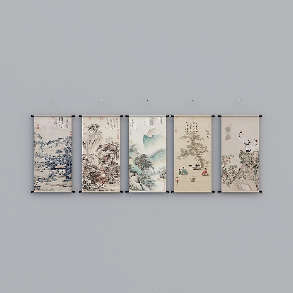 竖向画3D模型