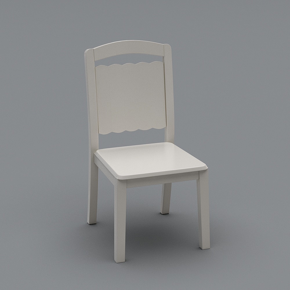034餐椅3D模型