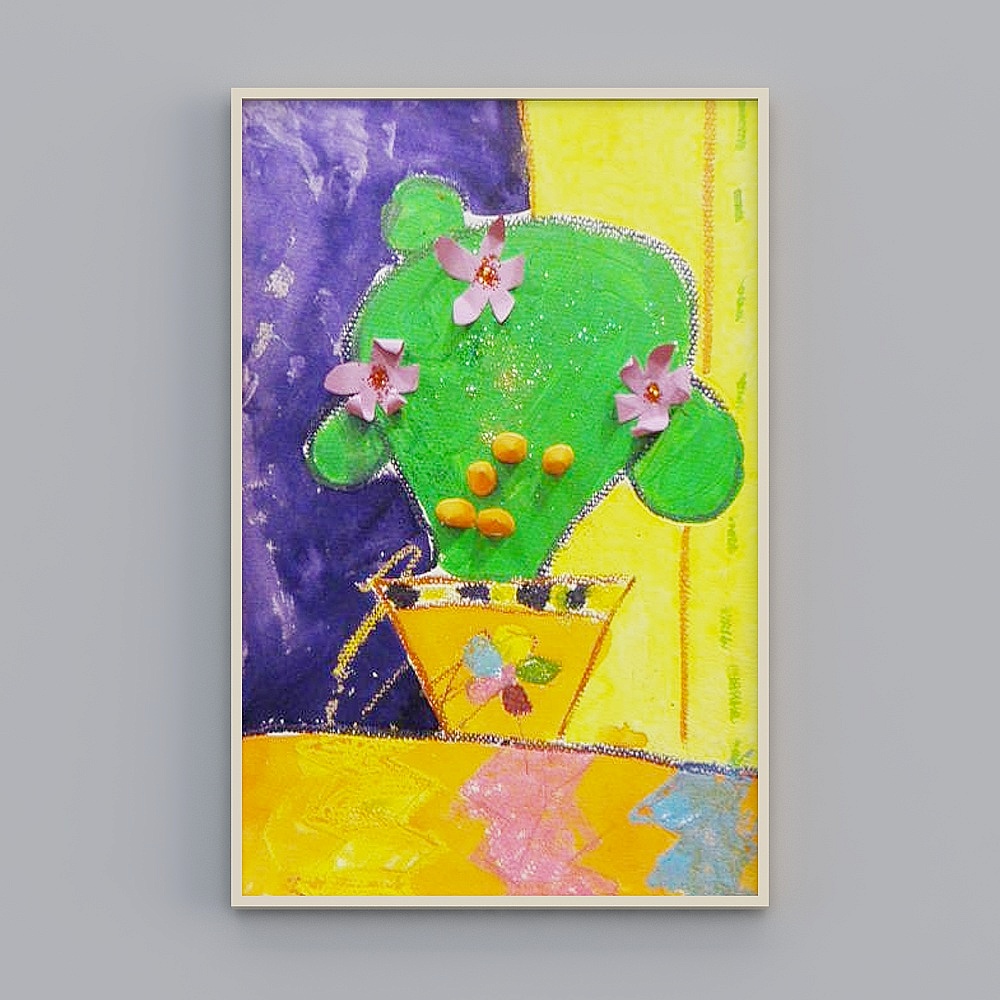 儿童画画框63D模型