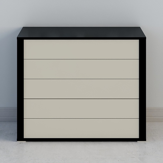 Modern Chest of Drawers,Black