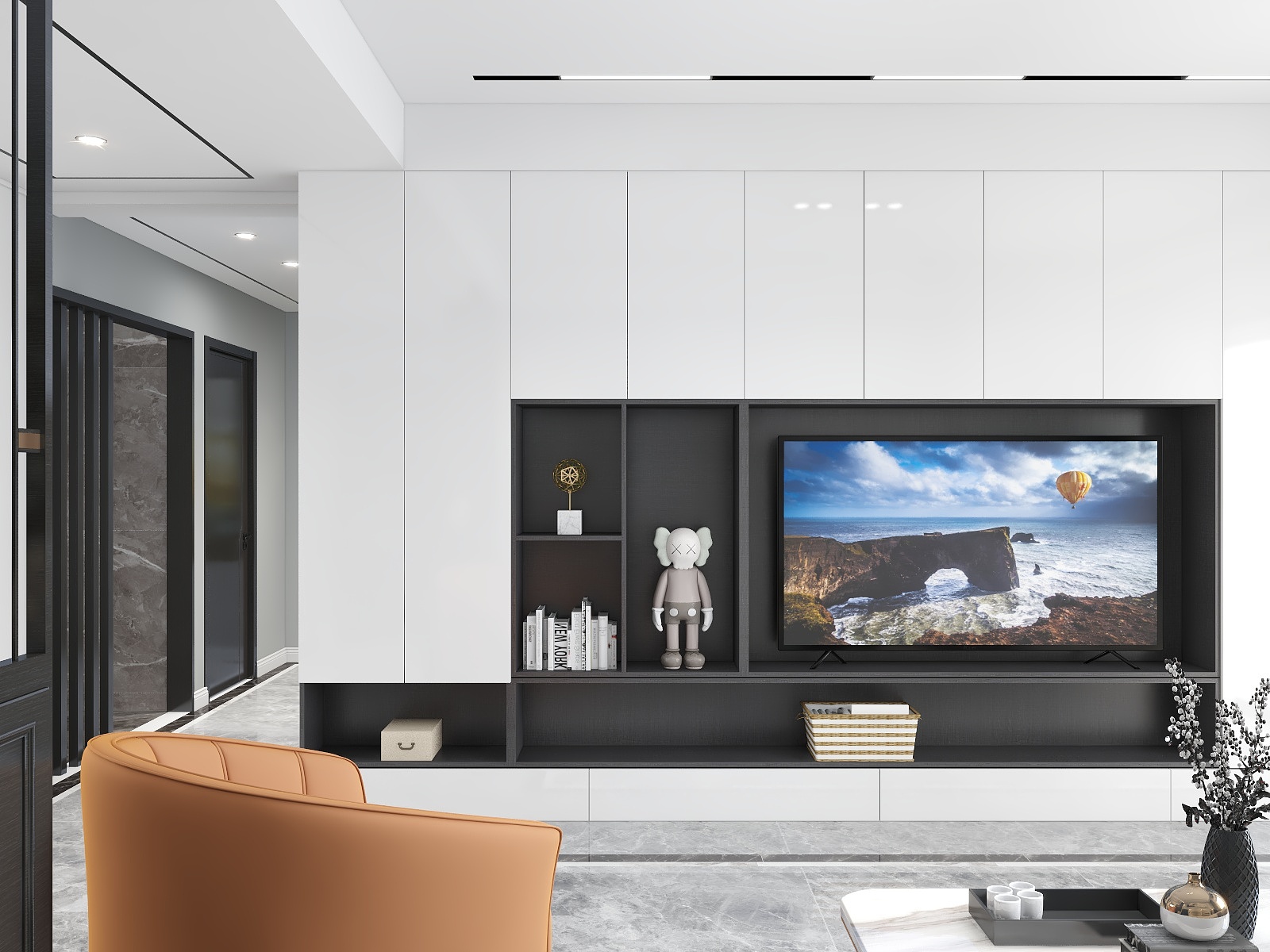 designerforyou-香格里黑白灰-装修设计方案