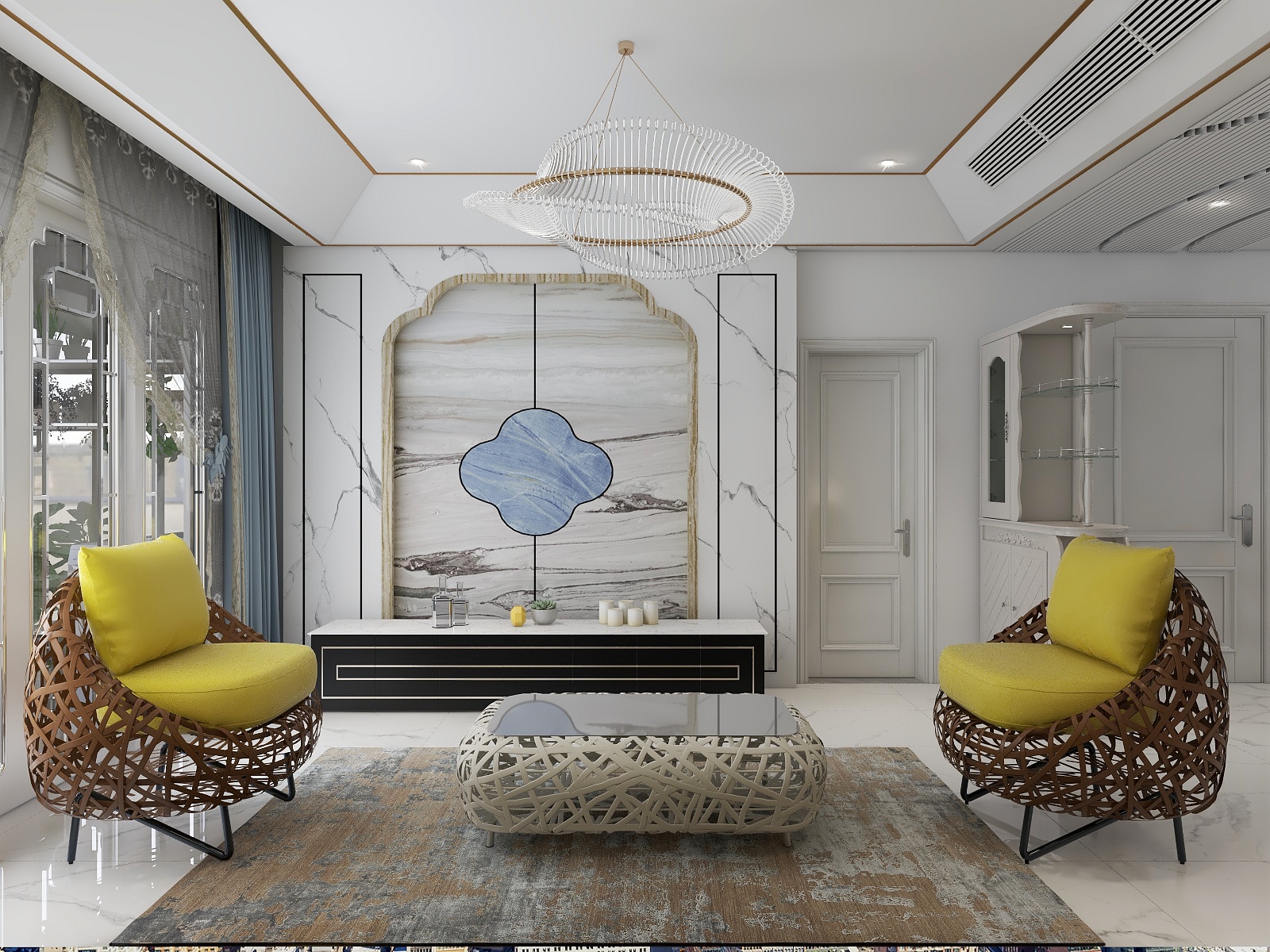 郑福连-139平简欧4居室装修效果图