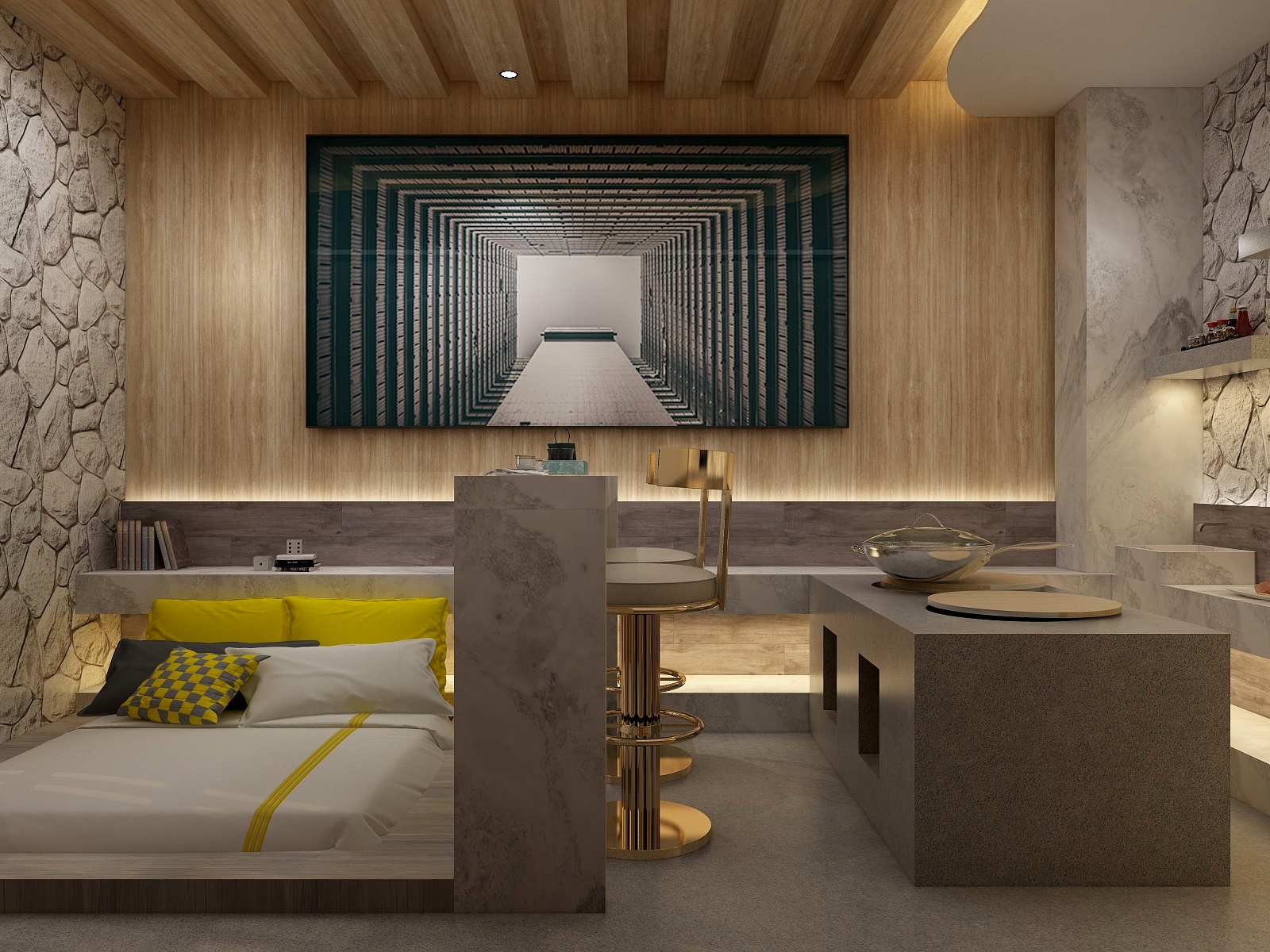 武琴悦-【自然风】窑远装修效果图