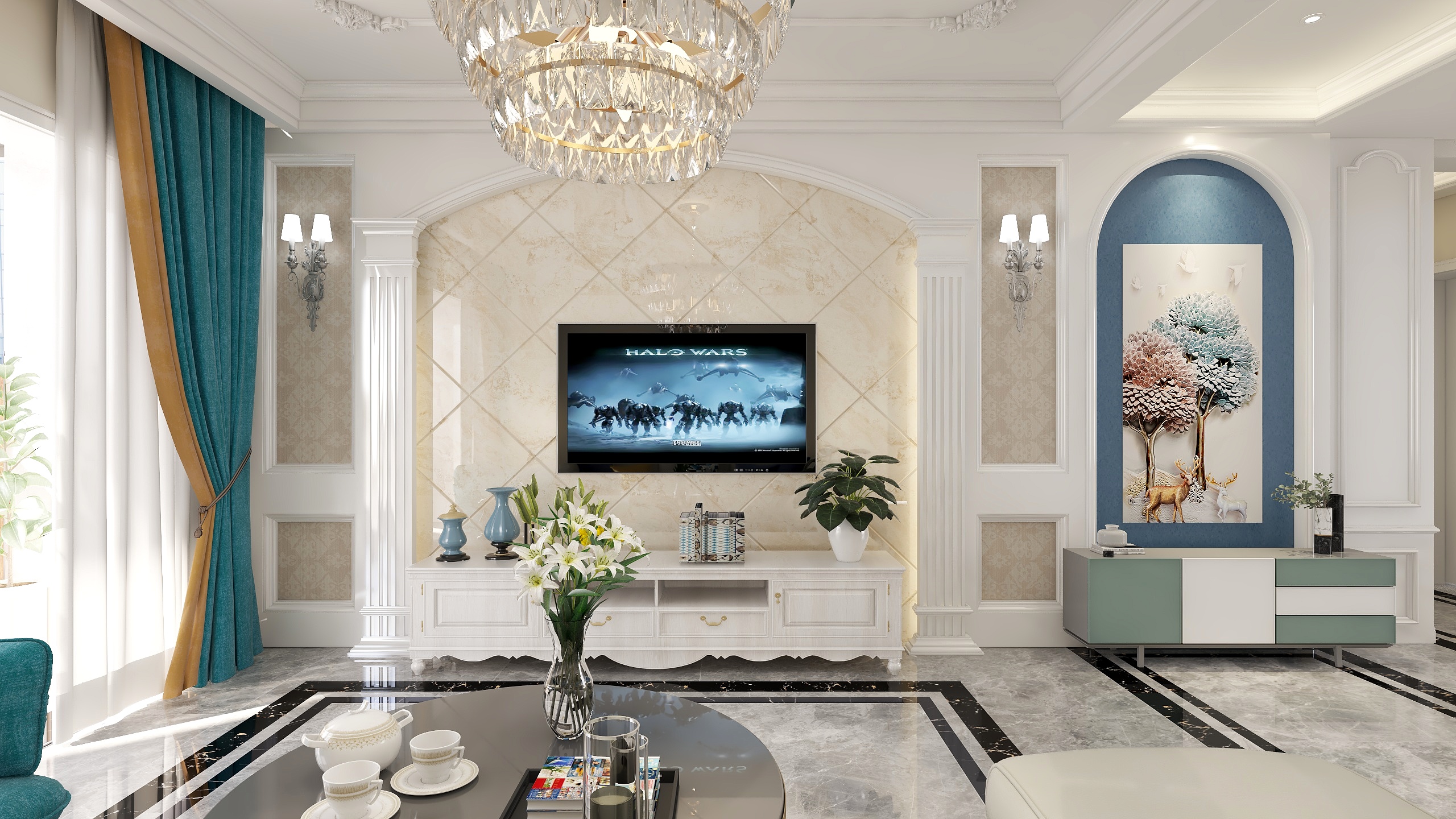 Mr钰-建业森林半岛36#【简欧】-装修设计方案