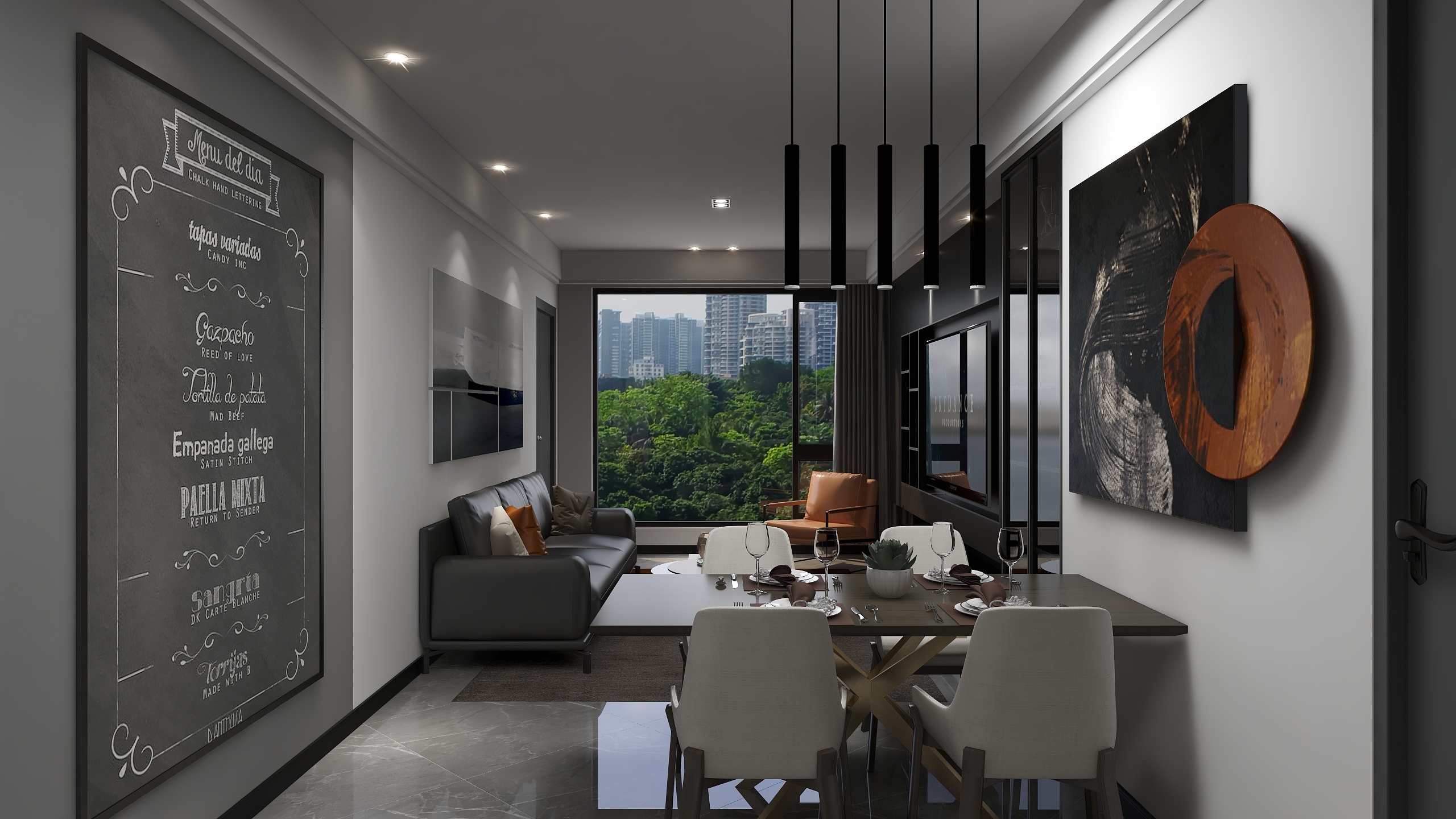 凡诚装饰设计-现代高级灰-装修设计方案