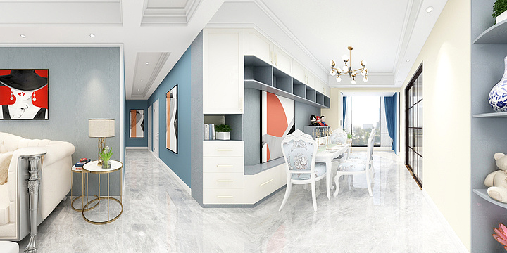 设计师韩13377988759-远安安置房二号楼01，02户型-装修设计方案