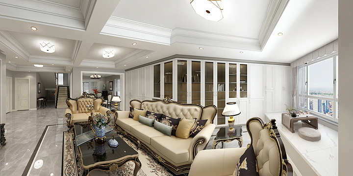 Wsiii-180㎡简欧风格-装修设计方案