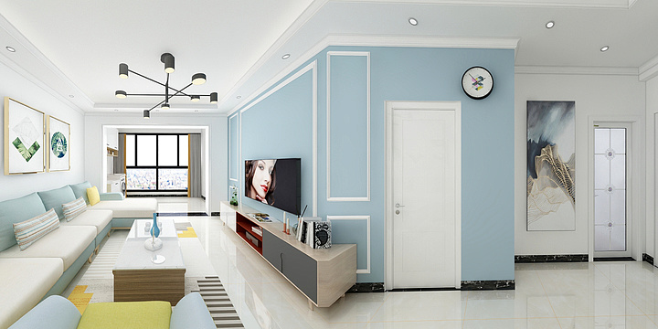 一海金工-龙泉120平三房2卫-装修设计方案