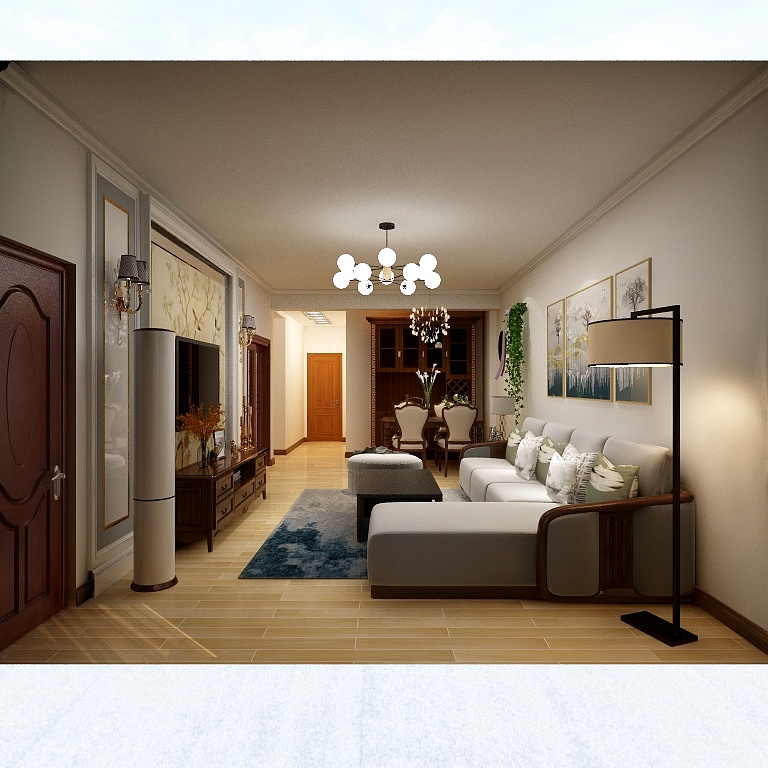 A快乐A-聚福居装饰青海省西宁市锦峰滨河苑-装修设计方案