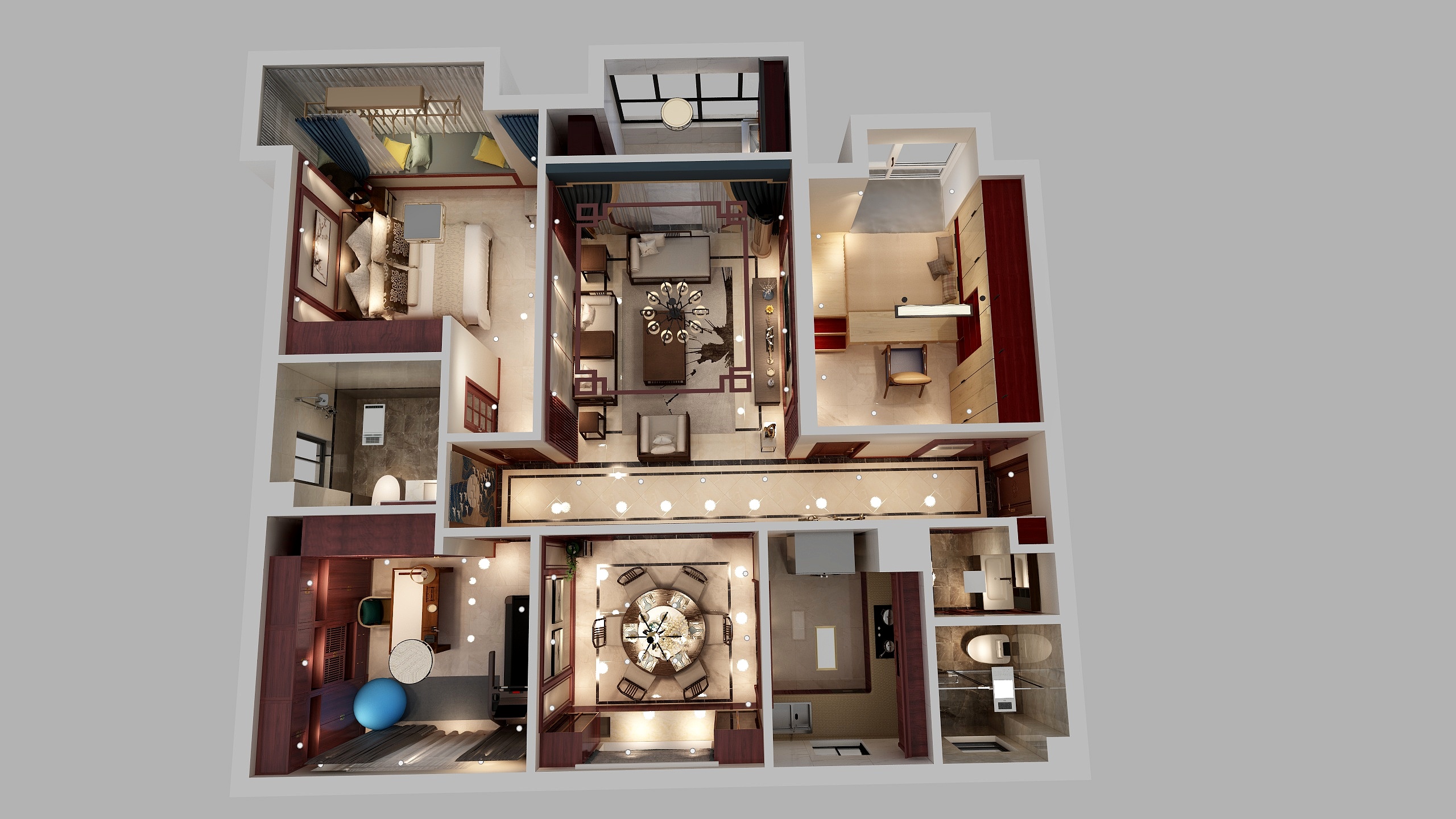 青舍Taqf-山钢锦绣华府-装修设计方案