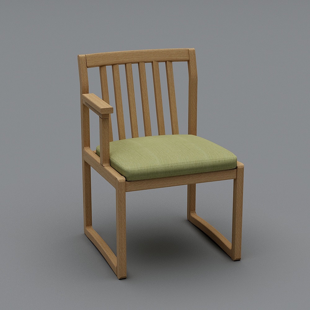 CP1533017--单人右扶手椅3D模型