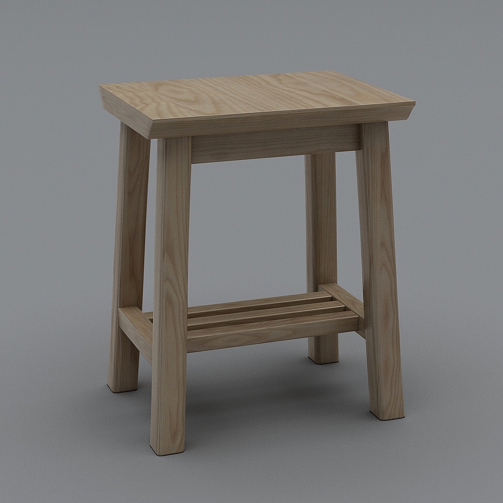 JS201妆凳3D模型