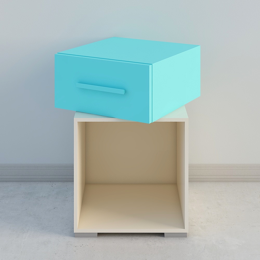 床头柜3D模型