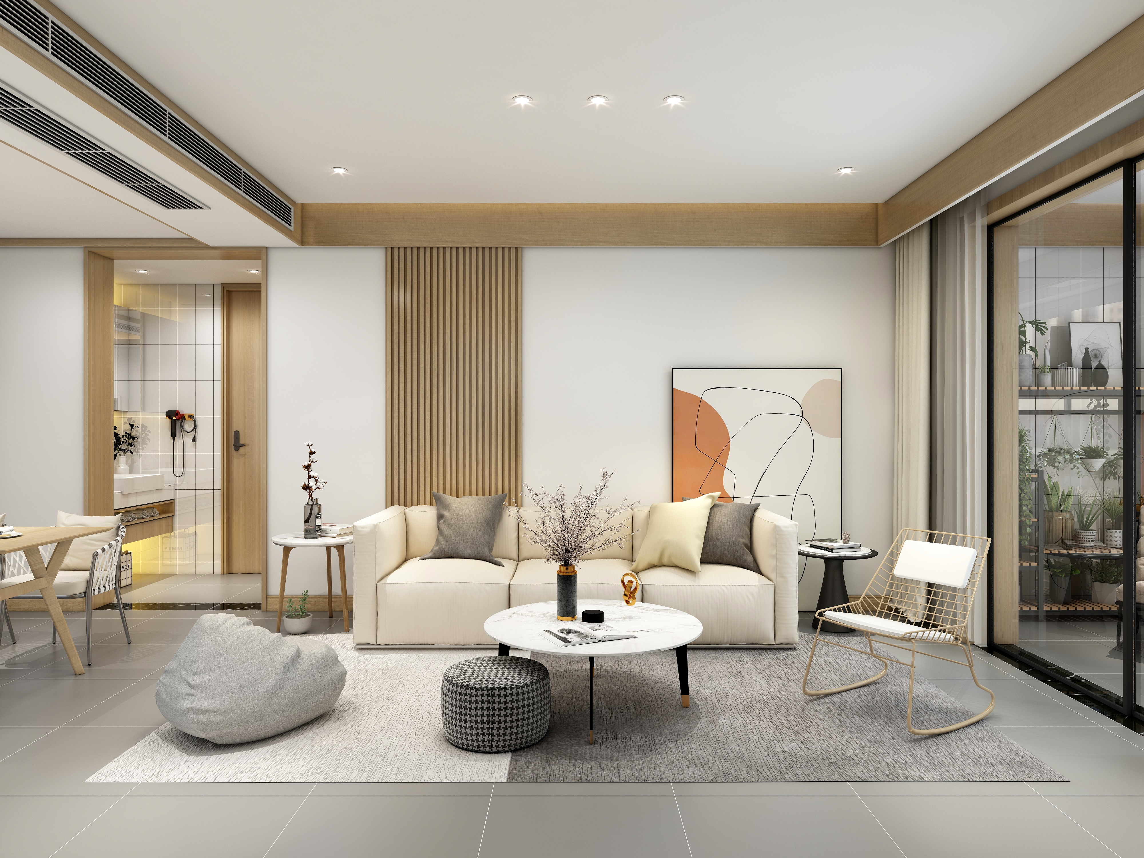 至简名设一钱春-[下山]北欧极简两居装修效果图