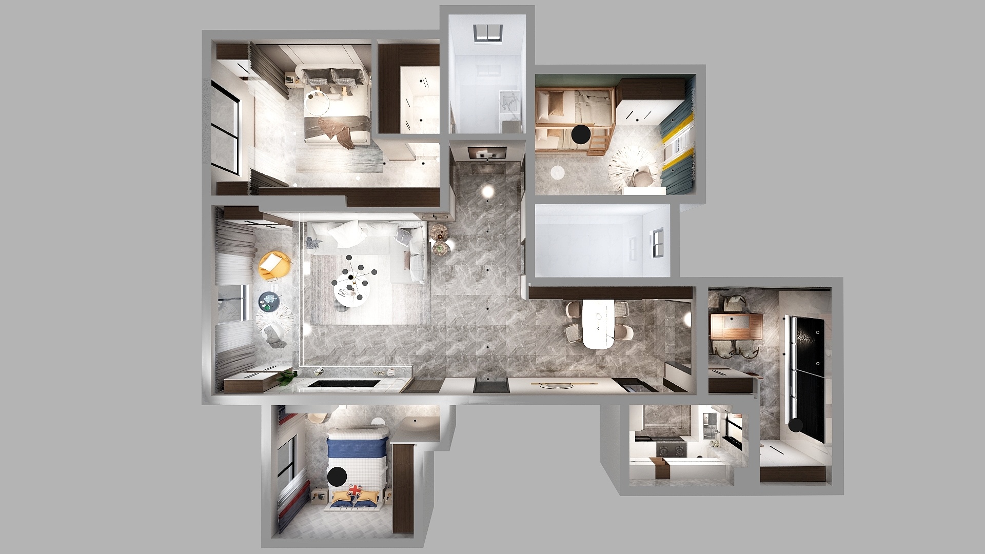 小木子恩-龙跃国际谢姐-修改墙体二次-装修设计方案