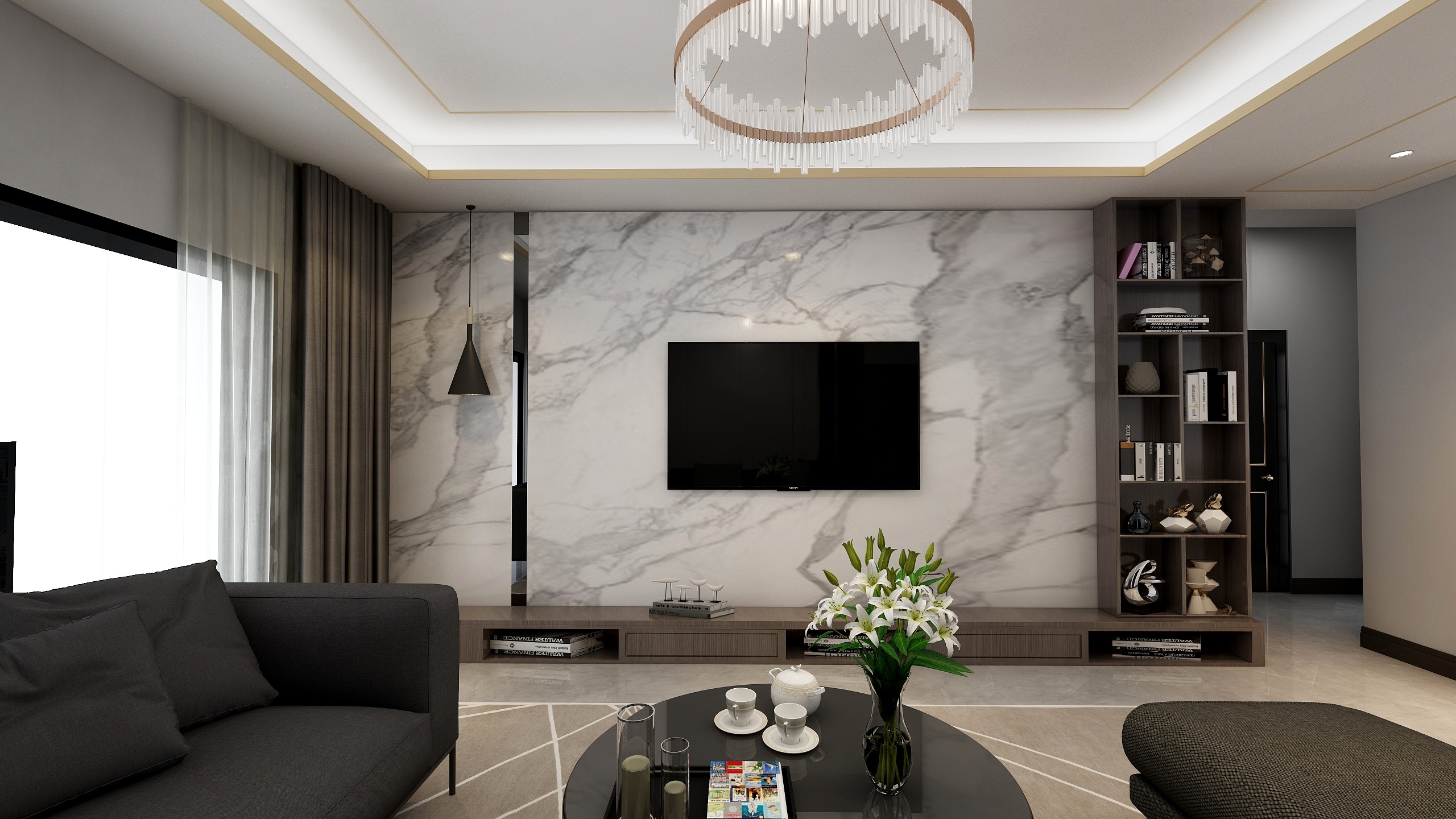 汉人美居装饰-汉山公馆高阳新中式轻奢方案-装修设计方案