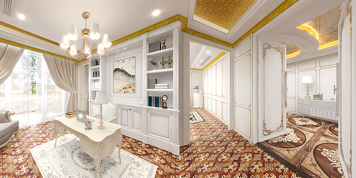 蓝山0-奢欧卧室套间-装修设计方案