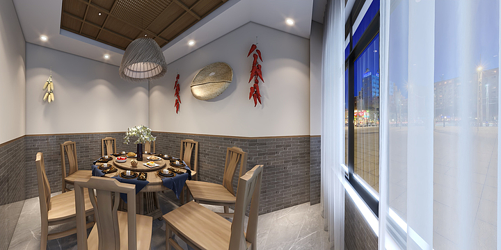 博宁装饰-地锅鸡二楼-装修设计方案