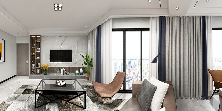 廖冰杰-江湾城——刘焱鑫轻奢-装修设计方案