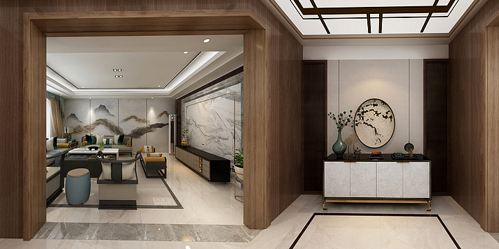 DU效果图工作室-新中式-装修设计方案