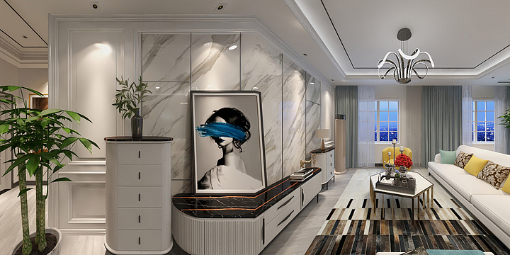 大成DESIGNER-133平米现代简约三室两厅-装修设计方案