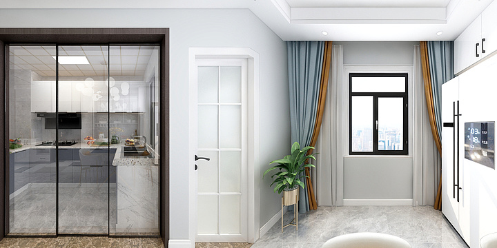 留枫-青岛东方户型图(1)-改卫生间-装修设计方案