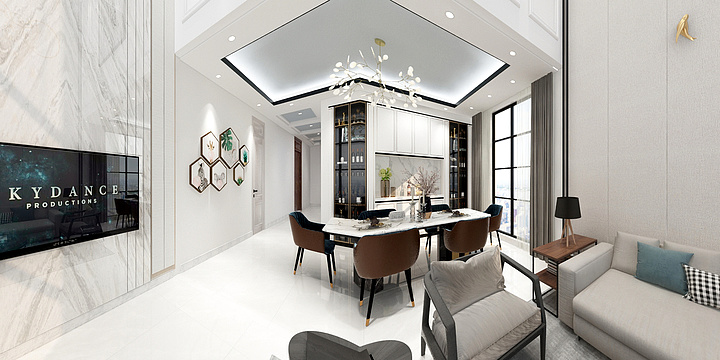 邱志雄-贵雄豪宅客厅-装修设计方案