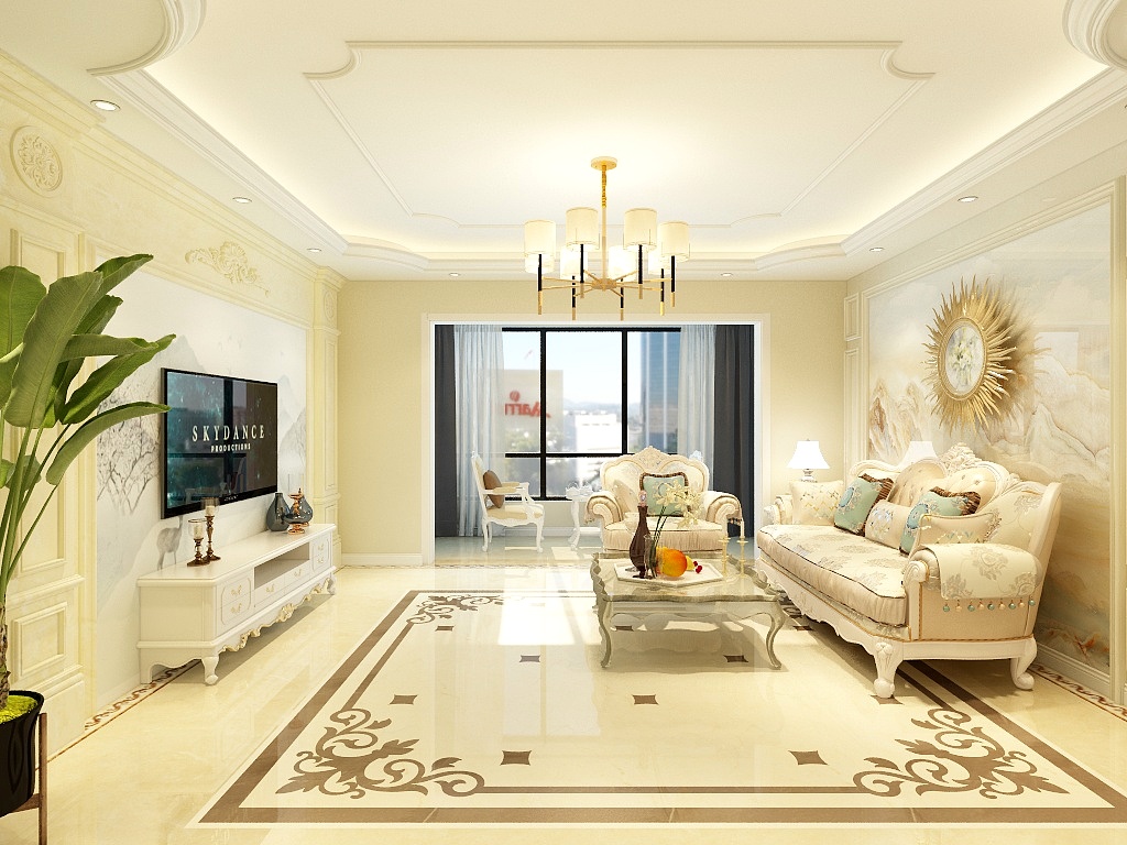 思蓝设计-神州明珠欧式设计-装修设计方案