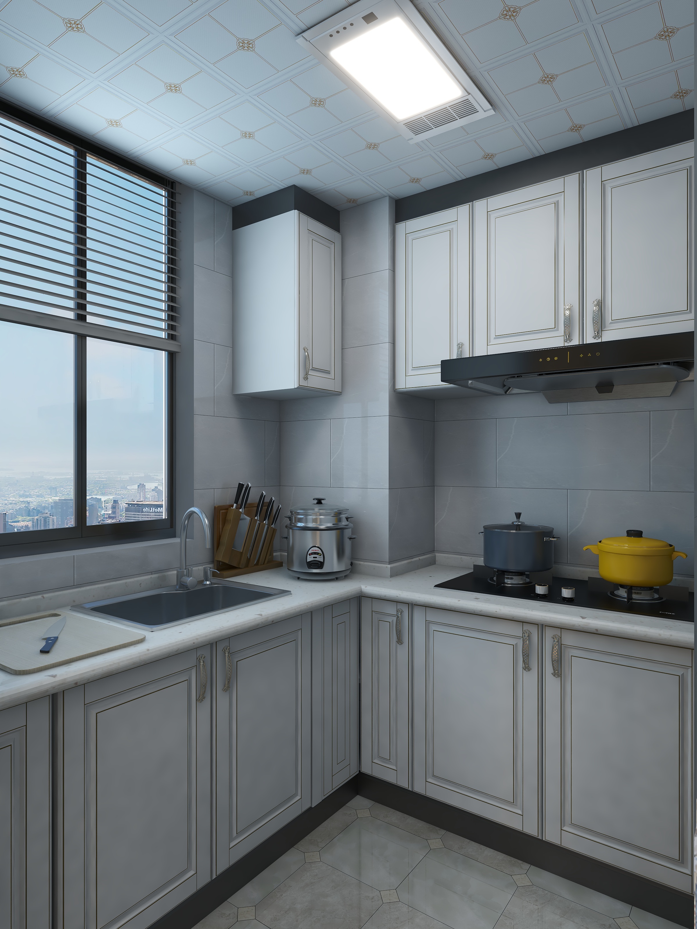 设计师Cheny-欧式77平三室二卫一厅装修效果图