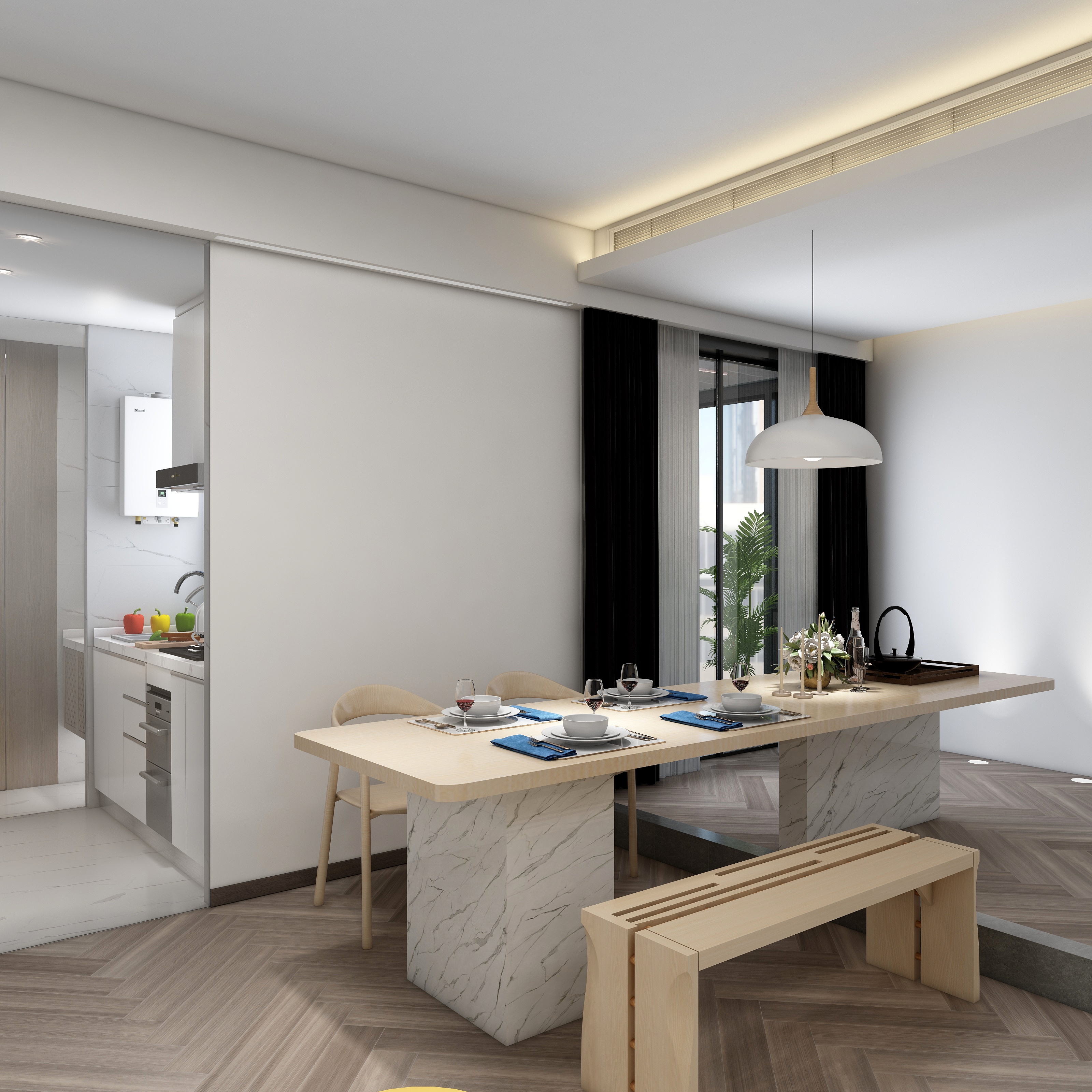 北风设计-现代简约-装修设计方案