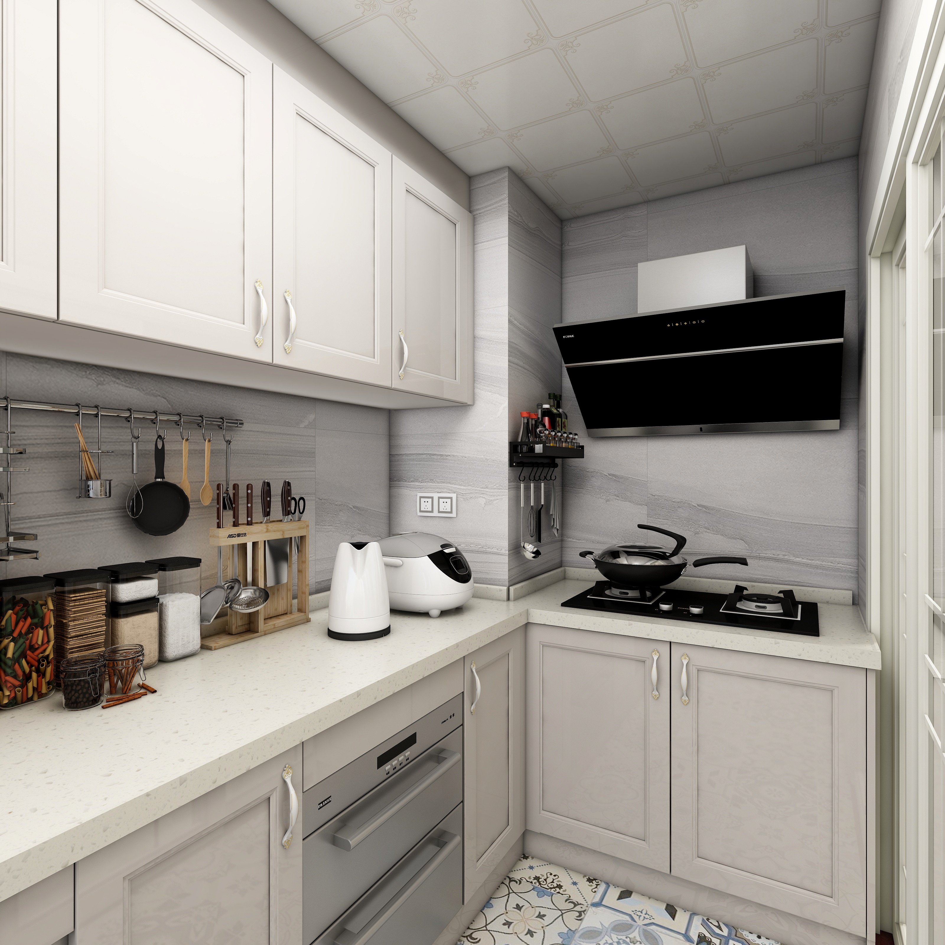 王翠丽-南国丽城欧式方案03户型装修效果图